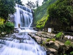 A highland waterfall