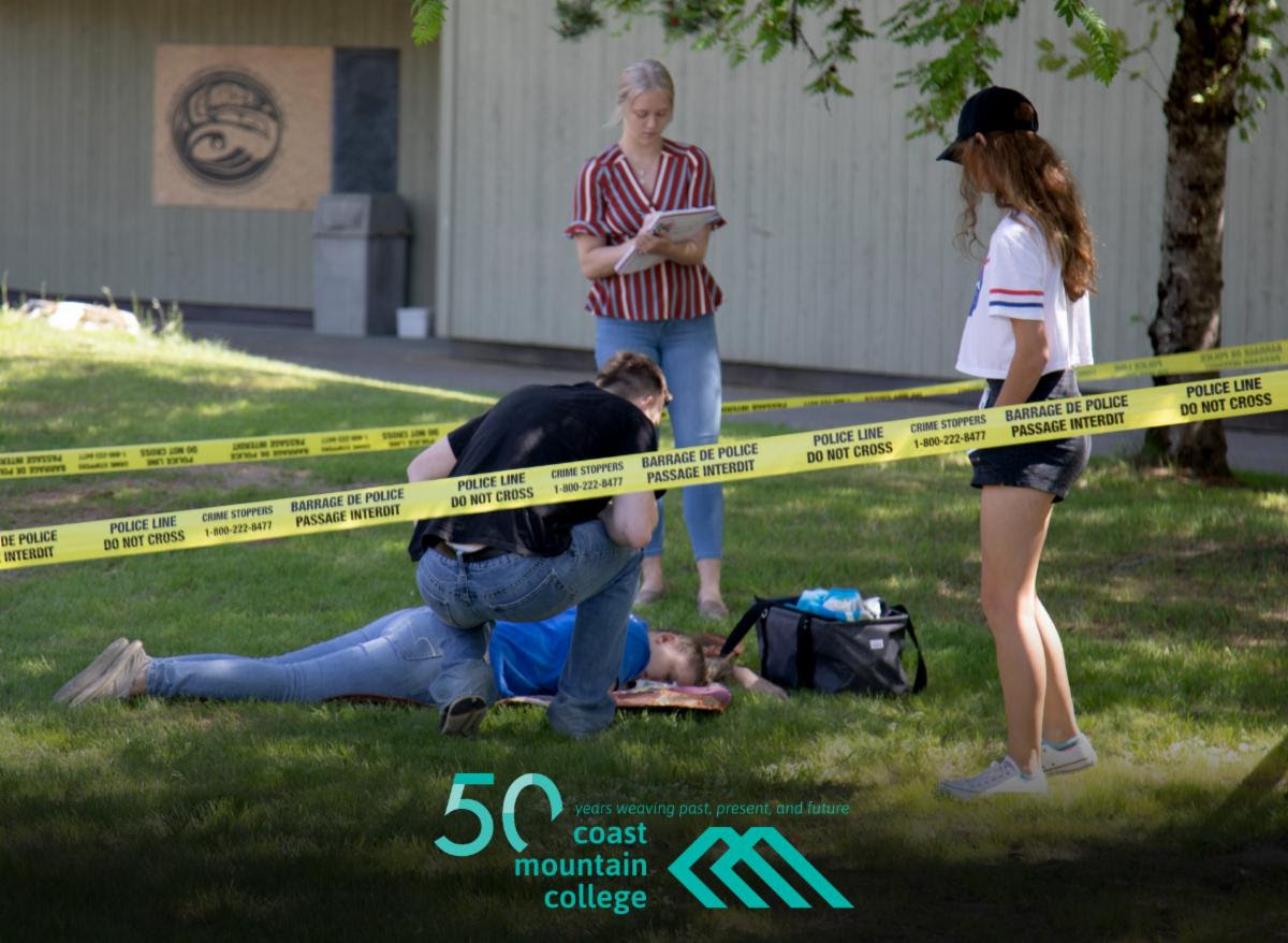 A demonstration on the lawn at Coast Mountain College's 50th anniversary event