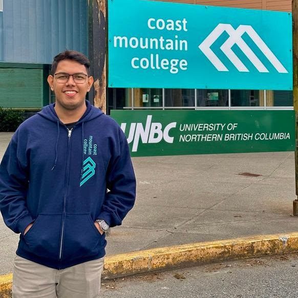 Harold Glenn Calderon at the Prince Rupert campus